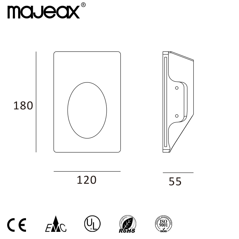 Modern recessed step light MW-9431