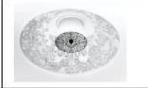 Decorative Trimless Ceiling Fixture. With lamp-1*G9