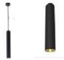 Pendent Light With Deep Source 14W LED Black.  ( Finish Metal Body )